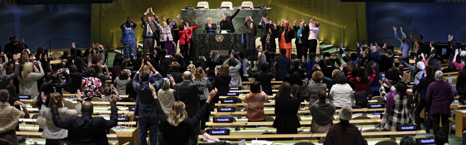 #CSW61- Launch of the Equal Pay Platform of Champions  At the UN General Assembly in New York, champions of equal pay took centre stage, putting forth a clarion call to end the global gender pay gap that stands at 23 per cent. 